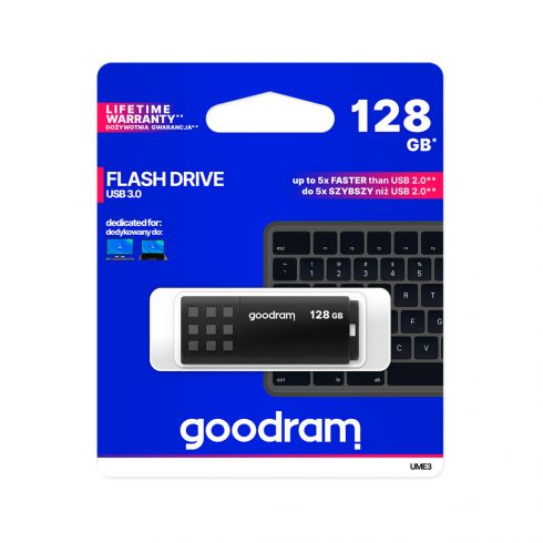 Goodram USB 3.2 flash disk 128GB črn