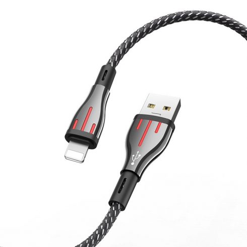 Borofone Highway - 1,2 m priključni kabel USB na Lightning (črna/siva)