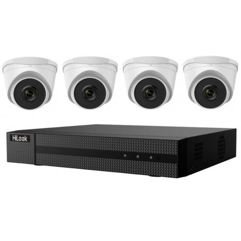 HiLook Powered by HIKVISION/ Omrežni KOMPLET IK-4142TH-MH/P(C)/ 2Mpx/ 4x kamere IPC-T221H 2.8mm/ 1x NVR-104MH-D/4P/ 1TB HDD