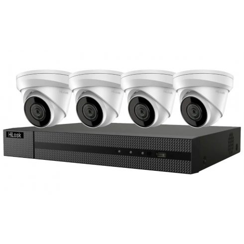 HiLook Powered by HIKVISION/ 4K PoE Turret KIT/ IK-4248TH-MH/P/ 4x IPC-T280H 2,8 mm kamere/ 1x NVR-104MH-C/4P/ 2TB HDD