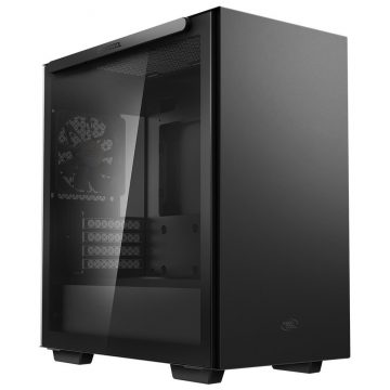   DEEPCOOL ohišje Macube 110 / Micro ATX / 120mm ventilator / 2xUSB 3.0 / steklena stran z magnetnim nastavkom / črna