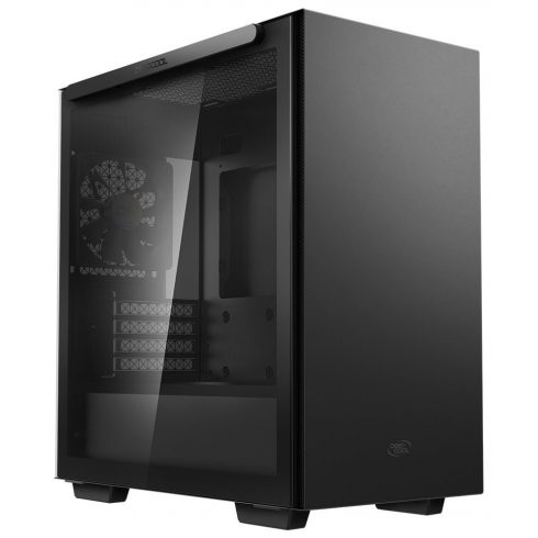 DEEPCOOL ohišje Macube 110 / Micro ATX / 120mm ventilator / 2xUSB 3.0 / steklena stran z magnetnim nastavkom / črna