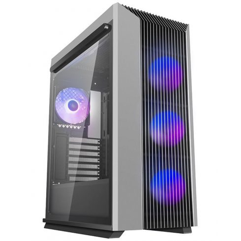 DEEPCOOL ohišje CL500 4F - AP/ ATX / 4x120 mm ARGB ventilator / USB 3.0 / kaljeno steklo / črna