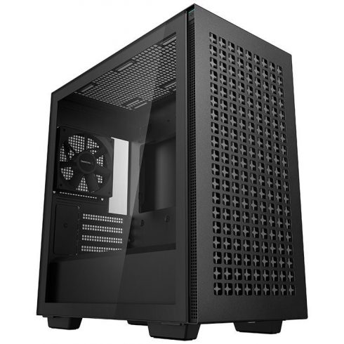 DEEPCOOL ohišje CH370 / MidT / MiniITX / 120mm ventilator / 2xUSB 3.0 / črn