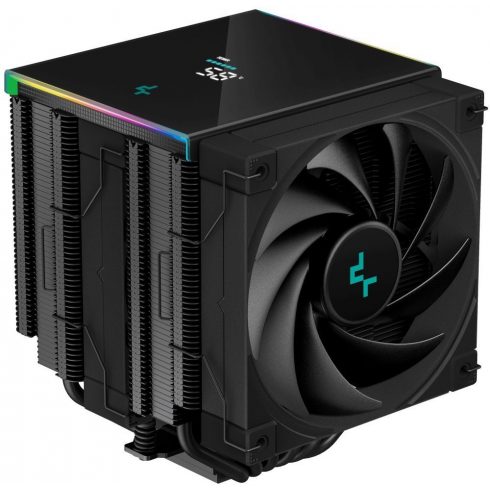 DEEPCOOL hladilnik AK620 Digital / 2x120mm ventilator / 6x toplotne cevi / za Intel in AMD / popolna črna / digitalni zaslon