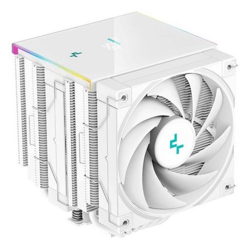 DEEPCOOL hladilnik AK620 Digital / 2x120mm ventilator / 6x toplotne cevi / za Intel in AMD / bel / digitalni zaslon