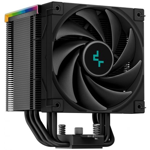 DEEPCOOL hladilnik AK500 Digital / 120mm ventilator / 5x toplotne cevi / PWM / za Intel in AMD / RGB / črn