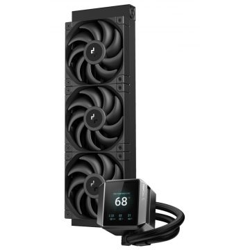   DEEPCOOL vodni hladilnik MYSTIQUE 360 / 3x120mm ventilator / ARGB / Intel i AMD / črn