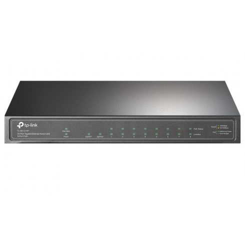 TP-Link TL-SG1210P - 10-portno PoE+ stikalo z 8 gigabitnimi vrati POE+ in 1 gigabitnim priključkom + 1 SFP priključkom