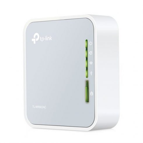 TP-Link TL-WR902AC AC750 mini žepni Wi-Fi usmerjevalnik, 802.11ac/a/b/g/n, 3G/4G, 1x 10/100 WAN/LAN, 1x USB2.0