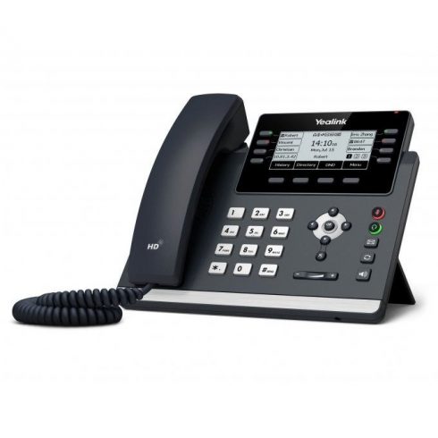 Yealink SIP-T43U IP telefon, 12x SIP, CZ/SK zaslon, 2x GbE port, PoE, Opus HD kodek, 21 programabilnih gumbov