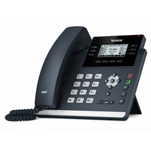 Yealink SIP-T42U IP telefon, 6x SIP, CZ/SK zaslon, 2x GbE port, PoE, Opus HD kodek, 15 programabilnih gumbov