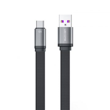   WEKOME WDC-156 King Kong 2. gen - USB-A v USB-C 6A hitro polnjenje 1,3 m povezovalni kabel (črn)