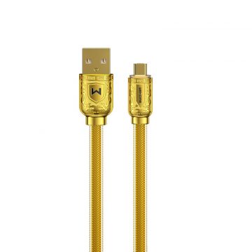   WEKOME WDC-161 Sakin Series - priključni kabel USB-A na Micro USB Fast Charging 6A 1 m (zlat)