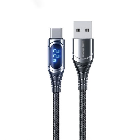 WEKOME WDC-166 Sakin Series - USB-A v USB-C 6A povezovalni kabel za hitro polnjenje 1 m (Tarnish)