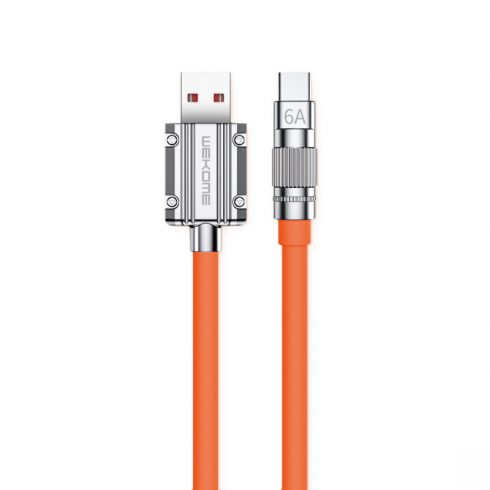 WEKOME WDC-186 Wingle Series - priključni kabel za hitro polnjenje USB-A v USB-C 1 m (oranžen)