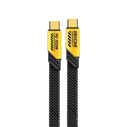 WEKOME WDC-192 Mecha Series - USB-C v USB-C 100 W priključni kabel za hitro polnjenje 1,2 m (rumen)