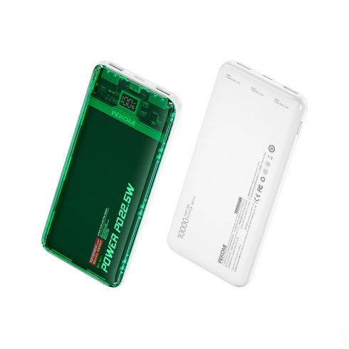 WEKOME WP-353 Vanguard Series - Powerbank 10000 mAh PD 20W + QC 22,5W (zelena / prozorna)