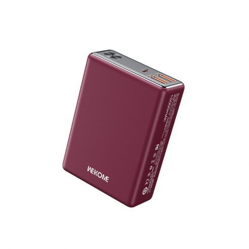 WEKOME WP-27 Tint Series - Power bank 10000 mAh Super Fast Charging USB-C PD 20W + 2x USB-A QC3.0 22.5W (rdeča)