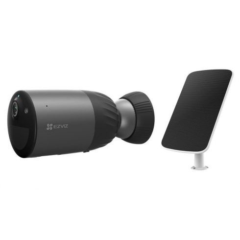 EZVIZ set kamera BC1C 4MP/ Bullet/ Wi-Fi/ 4Mpix/ IP66 zaščita/ leča 2.8mm/ H.265/ IR osvetlitev do 10m + solarni panel