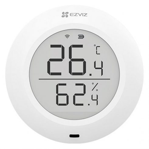 EZVIZ pametni temperaturni senzor in higrometer T51C/ Zigbee 3.0/ domet 200m/ življenjska doba 1 leto/ baterija CR2450/ bela