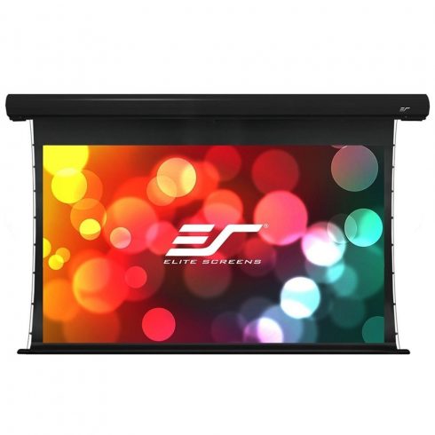 ELITE SCREENS zaslon z električnim motorjem 150" (381 cm)/ 16:9/ 186,9 x 332 cm/ aluminijasto ohišje črno/ 24" drop/ Fiber Glass