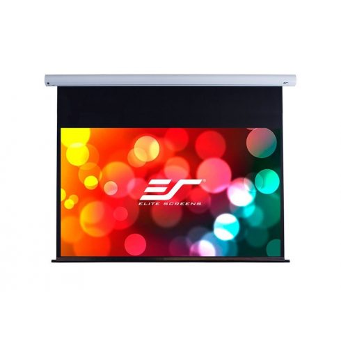 ELITE SCREENS zaslon z električnim motorjem 84" (213,4 cm)/ 16:9/ 104,6 x 185,9 cm/ ohišje belo/ 12" drop/ Fiber Glass