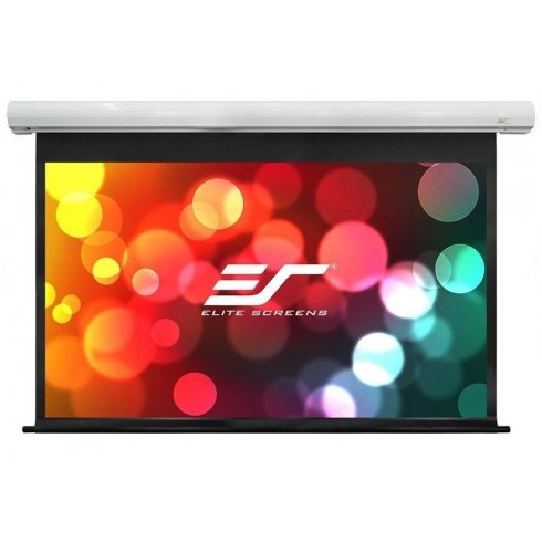 ELITE SCREENS zaslon z električnim motorjem 135" (342,9 cm)/ 16:9/ 168,1 x 299 cm/ ohišje belo/ 6" padec/ Fiber Glass