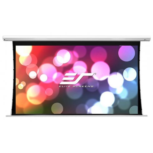 ELITE SCREENS zaslon z električnim motorjem 135" (343 cm)/ 16:9/168,1 x 299 cm/aluminijasto ohišje belo/6" padec/Fiber Glass