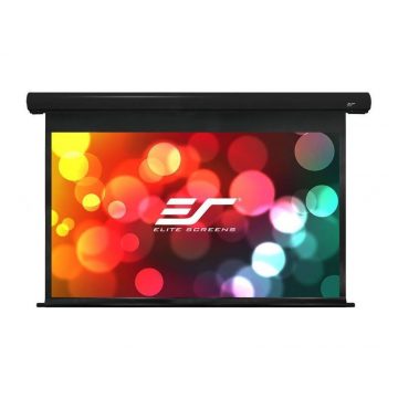   ELITE SCREENS zaslon z električnim motorjem 120" (305 cm)/ 16:9/149,6 x 265,7 cm/aluminijasto ohišje črno/20" padec/Fiber Glass