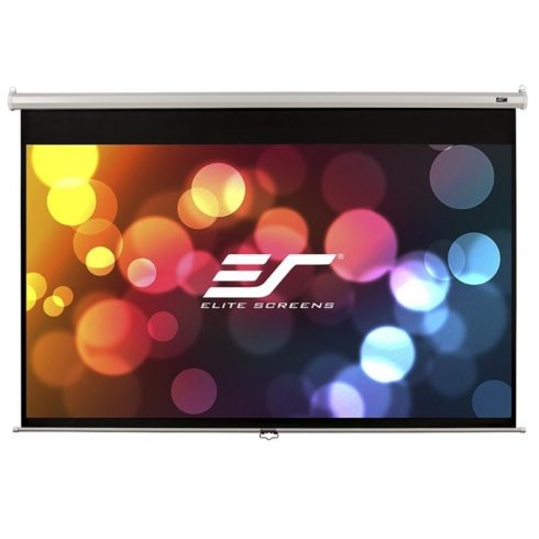 ELITE SCREENS platnena roleta 100" (254 cm)/ 16:9/ 124,5 x 221 cm/ Gain 1,1/ ohišje belo