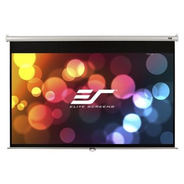   Zaslon ELITE SCREENS 100" (254 cm)/ 16:9/ 124,5 x 221 cm/ Gain 1,1/ ohišje belo/ Fiber Glass/ počasen umik