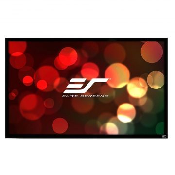   Zaslon ELITE SCREENS v fiksnem okvirju 150" (381 cm)/ 16:9/ 186,9 x 332 cm/ Ojačenje 1,1/ črni okvir 6 cm/ CineWhite