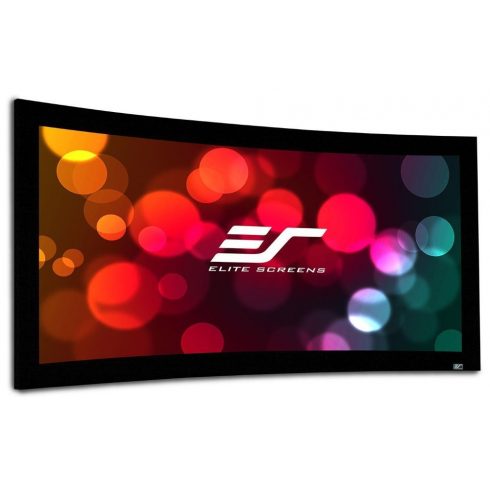 Zaslon ELITE SCREENS v fiksnem okvirju ukrivljen 150" (381 cm)/ 16:9/ 186,9 x 332 cm/ Gain 1,1/ CineWhite/ okvir 6 cm