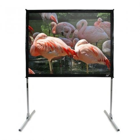 ELITE SCREENS mobilni stojalo z zaslonom 100" (254 cm)/ 16:9/ 124,5 x 221 cm/ Ojačanje 1,1/ CineWhite