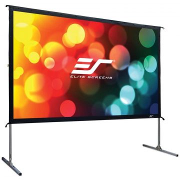   ELITE SCREENS mobilni zunanji stojalo z zaslonom 135" (342,9 cm)/ 16:9/ 168,1 x 299 cm/ aluminijast okvir/ Ojačanje 1,1/ CineWhite