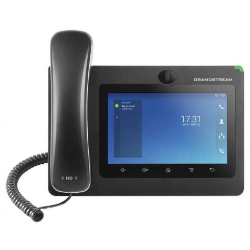 Grandstream GXV3370 IP telefon z Android 7.0, PoE+, WiFi, 7" LCD na dotik, mini HDMI, reža za SD kartico, USB]