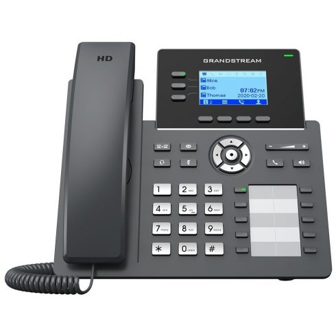 Grandstream GRP2604P/ VoIP telefon/ 2,48" osvetljen grafični zaslon/ 6x SIP/ 2x LAN/ PoE/ GDMS