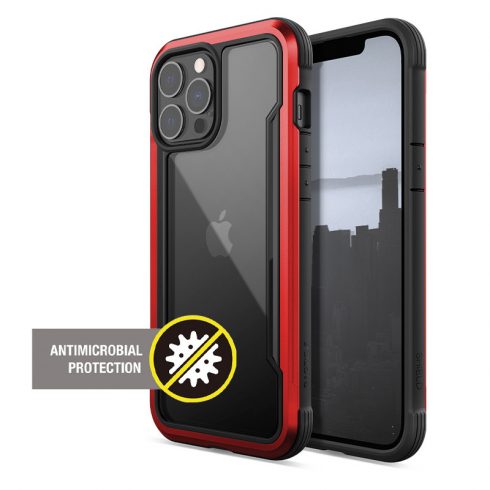 X-Doria Raptic Shield Pro - etui za iPhone 13 Pro Max (anti-bakterijski) (rdeč)