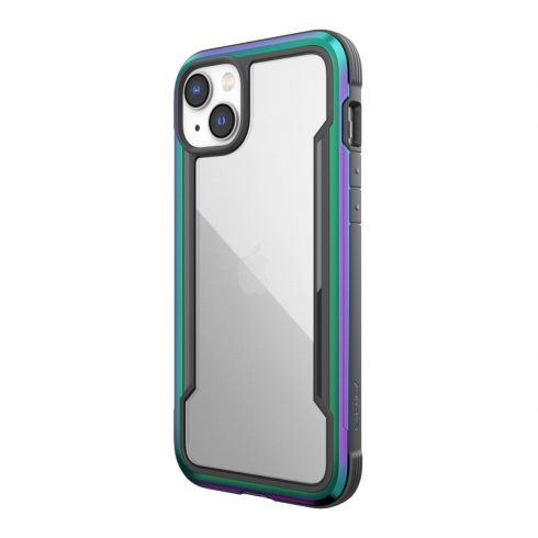 X-Doria Raptic Shield - aluminijasto ohišje za iPhone 14 Plus (preizkušeno na padce 3 m) (Iridescent)