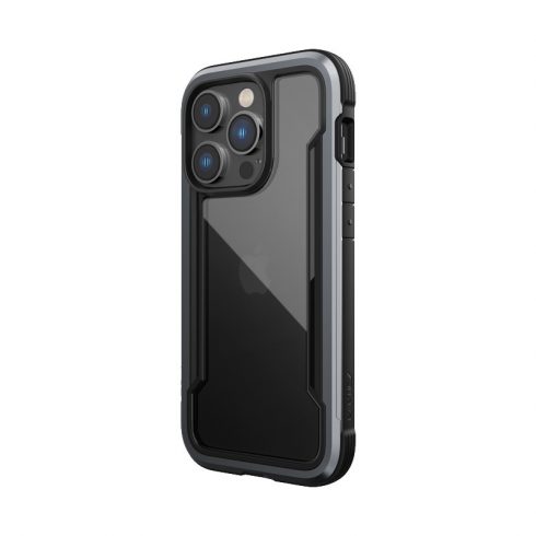 X-Doria Raptic Shield - aluminijasto ohišje za iPhone 14 Pro (preizkušeno na padce 3m) (črna)