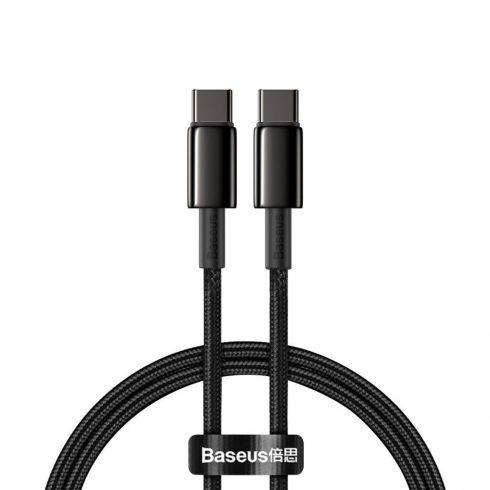 Baseus Tungsten Gold USB-C-USB-C kabel, 100w, 1m črn