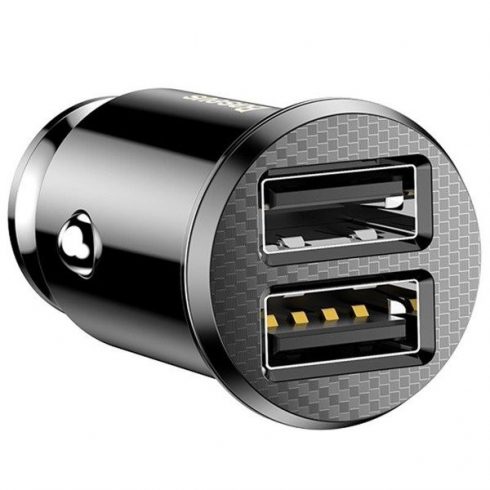 Baseus Grain avtopolnilec 2x usb 5v 3.1a črn