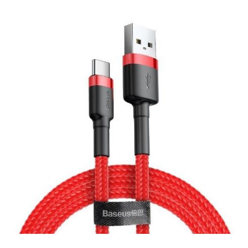 USB-USB-C kabel Baseus Cafule 1.5a, dolžina 1m, rdeč