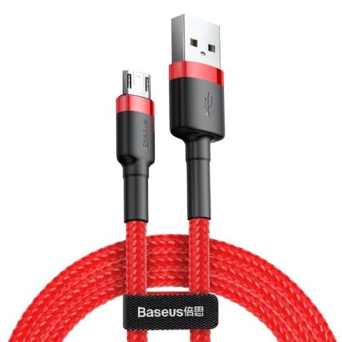 Baseus Cafule 1.5a 2m usb-micro usb kabel, rdeč