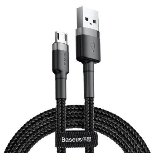 Baseus Cafule 2.0a USB-Micro USB kabel, 3 m, sivo-črn