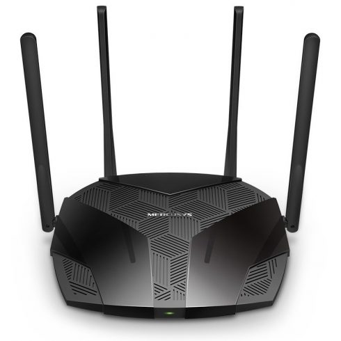 Mercusys MR70X - AX1800 Dual Band Wi-Fi 6 usmerjevalnik, 1x GbE WAN, 3x GbE LAN