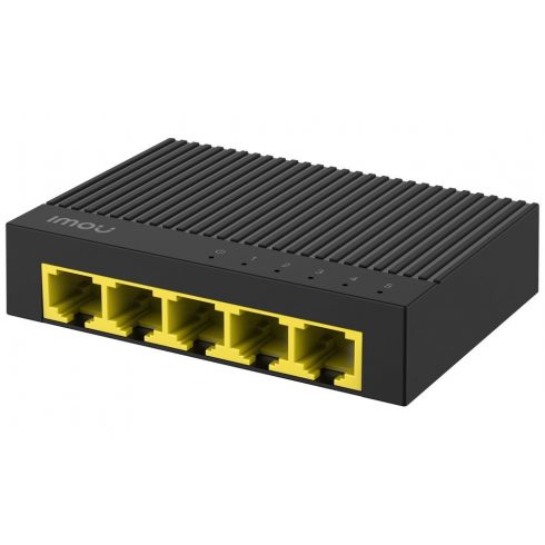 Imou by Dahua switch SG105C/ 5x Gigabit port/ 10/100/1000 Mbps RJ45 ports/ 10 Gbps/ DC5V1A napajalnik/ črn