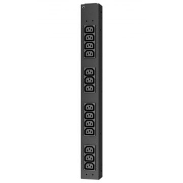   APC AP6003A (RACK) PDU, Basic, Half Height, 100-240V/20A, 220-240V/16A, (14) C13