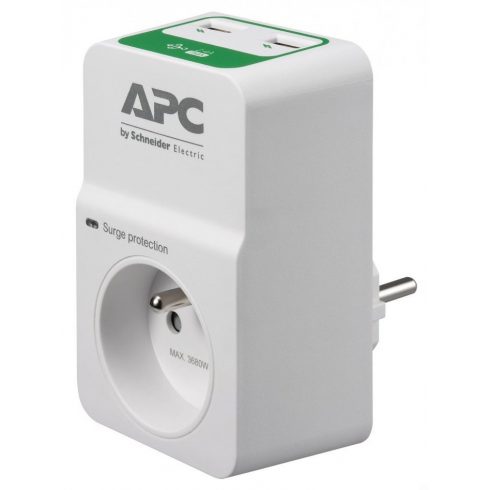 APC prenapetostna zaščita Essential SurgeArrest PM1WU2-FR/ 1x vtičnica/ 2x USB